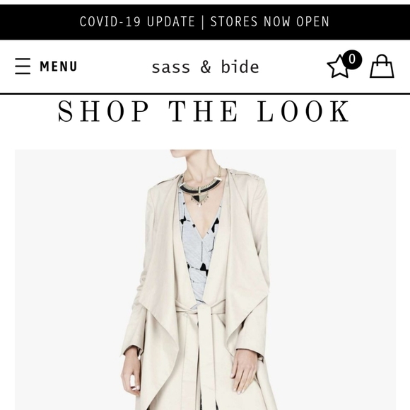 Sass & bide Trench Coat - Picture 4 of 6